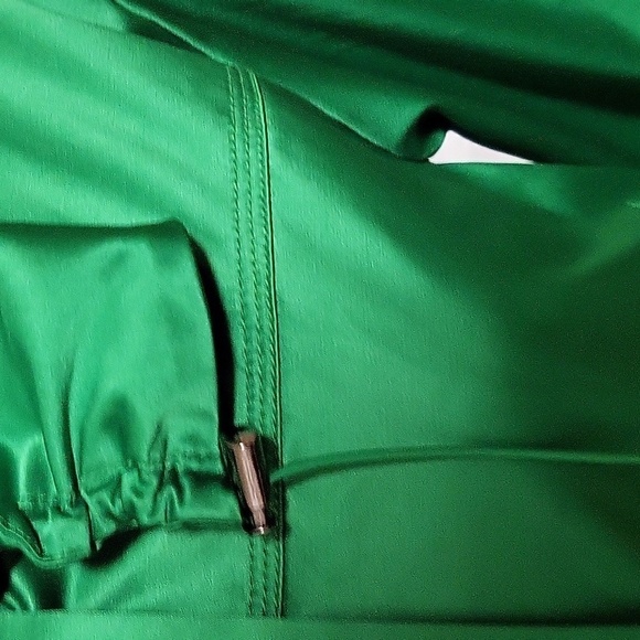 Kenneth Cole Reaction Kelly Green Lined Satin Look St. Patrick's Day Jacket Sz S - Picture 3 of 14